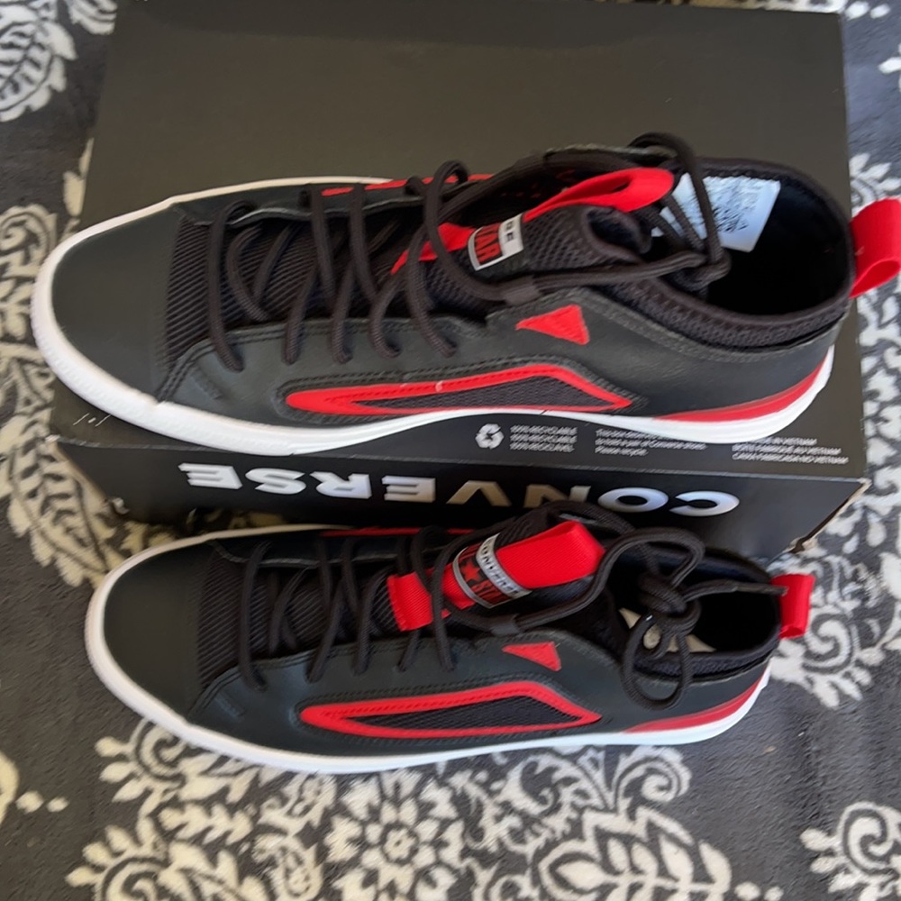 Converse Chuck Taylor All Star Ultra OX Black/University Red/White MEN`S - Picture 3 of 16